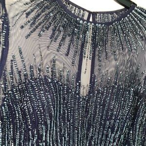 Adrianna Papell Beaded Illusion Gown